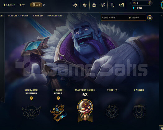 EUW Unranked | 1 Kostüm - 47 Hero | LoL Hesap