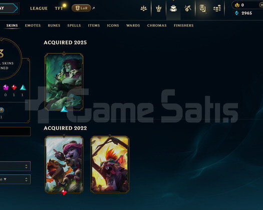 TR Unranked | 3 Kostüm - 27 Hero | LoL Hesap