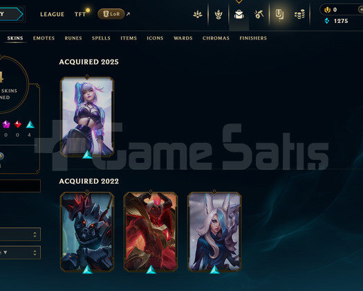 TR Unranked | 4 Kostüm - 29 Hero | LoL Hesap