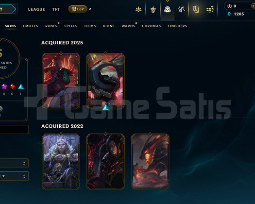 TR Unranked | 5 Kostüm - 34 Hero | LoL Hesap