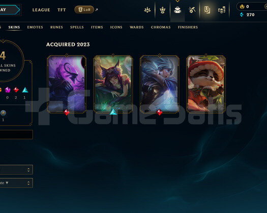 EUW Unranked | 4 Kostüm - 42 Hero | LoL Hesap