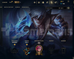 EUW Unranked | 11 Kostüm - 46 Hero | LoL Hesap