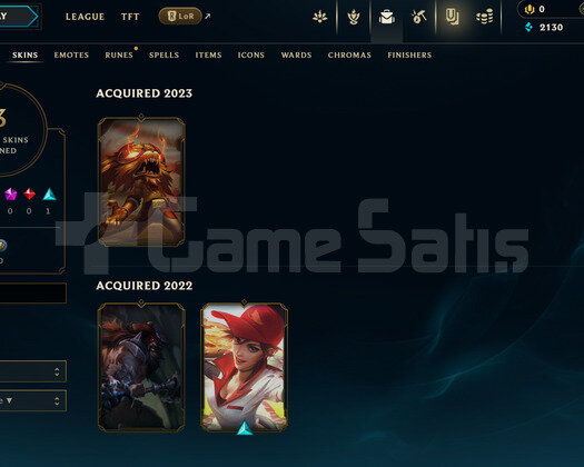 EUW Unranked | 3 Kostüm - 38 Hero | LoL Hesap