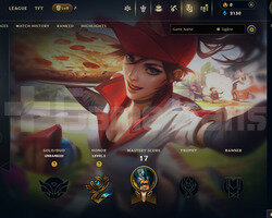 EUW Unranked | 3 Kostüm - 38 Hero | LoL Hesap