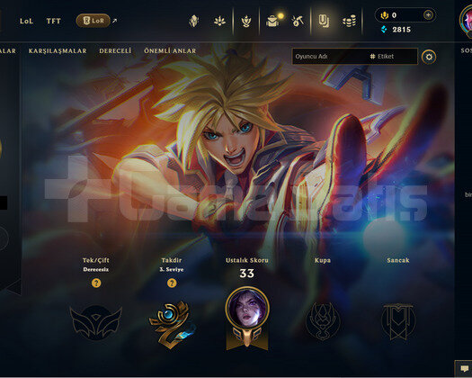 TR Unranked | 2 Kostüm - 26 Hero | LoL