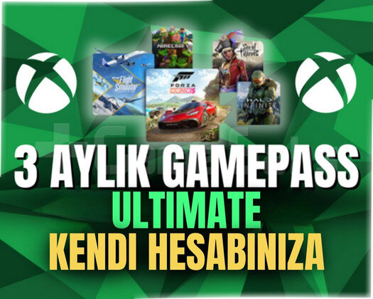 KENDİ HESABINIZA | 3 Aylık Xbox Gamepass Ultimate