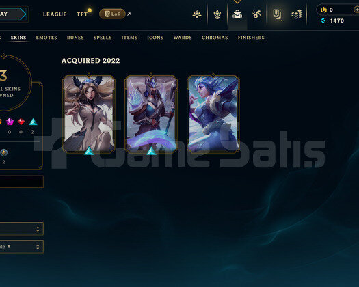 TR Unranked | 3 Kostüm - 22 Hero | LoL Hesap
