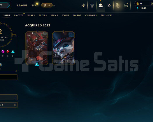 TR Unranked | 2 Kostüm - 31 Hero | LoL Hesap
