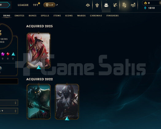 TR Unranked | 3 Kostüm - 26 Hero | LoL Hesap