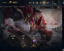 TR Unranked | 3 Kostüm - 26 Hero | LoL Hesap