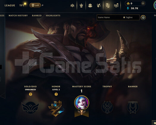 EUW Unranked | 5 Kostüm - 38K Mö | Dereceli Hazır