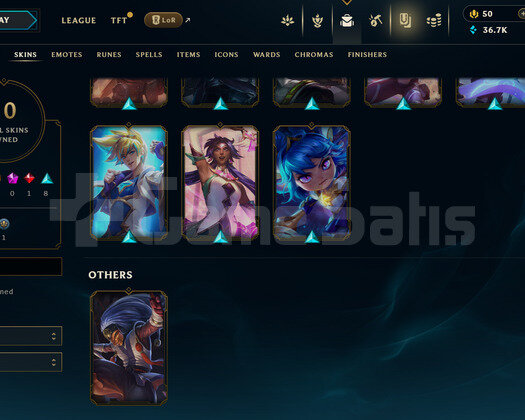 EUW Unranked | 10 Kostüm - 36K Mö | Dereceli Hazır