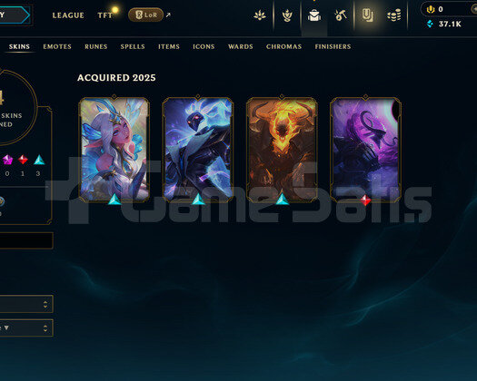EUW Unranked | 4 Kostüm - 37K Mö | LoL Hesap
