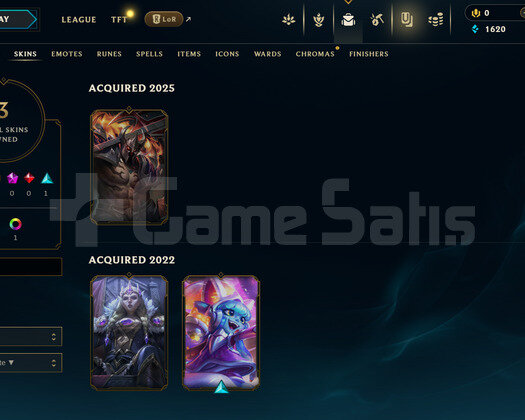 TR Unranked | 3 Kostüm - 29 Hero | LoL Hesap