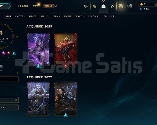 TR Unranked | 4 Kostüm - 28 Hero | LoL Hesap