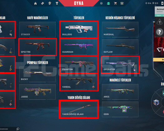 10 BIÇAK/7 VANDAL/6 PHANTOM/PEAK İMMO 3 /MAİNLİK!!