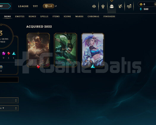 EUW Unranked | 3 Kostüm - 38 Hero | LoL Hesap