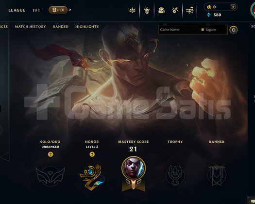 EUW Unranked | 3 Kostüm - 38 Hero | LoL Hesap