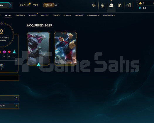 EUW Unranked | 2 Kostüm - 25 Hero | Dereceli Hazır