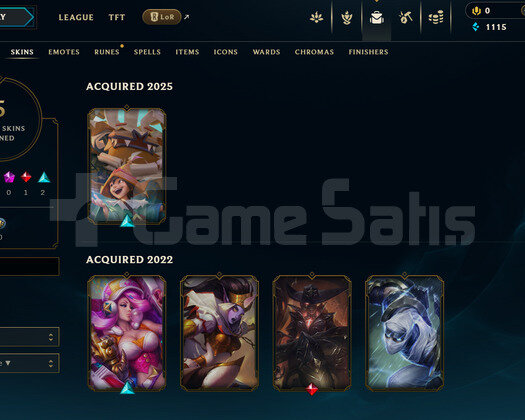 TR Unranked | 5 Kostüm - 44 Hero | LoL Hesap