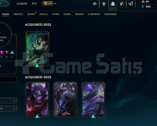 TR Unranked | 4 Kostüm - 36 Hero | LoL Hesap