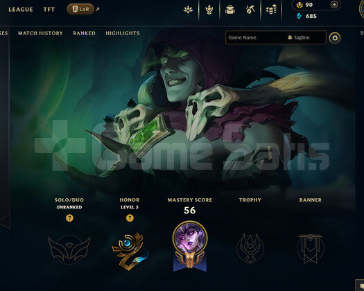 TR Unranked | 4 Kostüm - 36 Hero | LoL Hesap