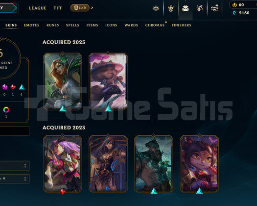 TR Unranked | 6 Kostüm - 29 Hero | LoL Hesap