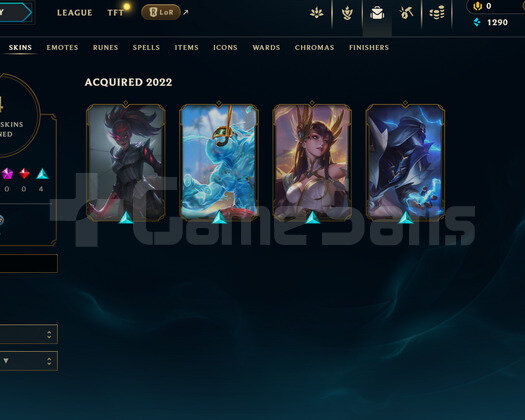 TR Unranked | 4 Kostüm - 21 Hero | LoL Hesap