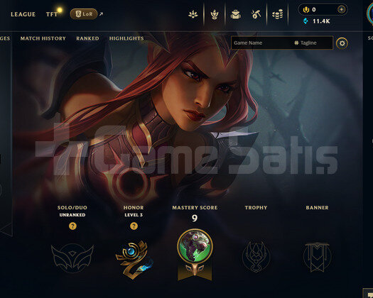 TR Unranked | 3 Kostüm - 11K Mö | LoL Hesap