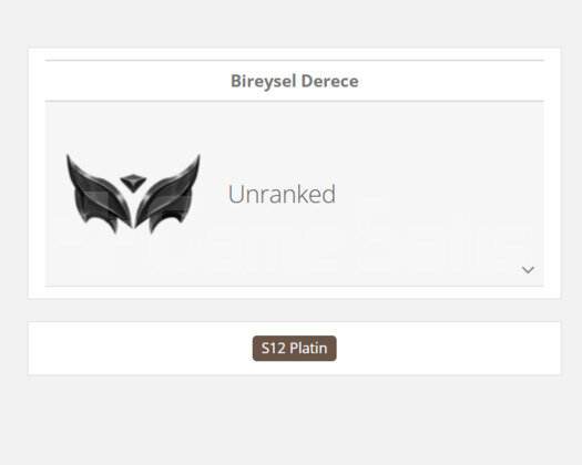 DERECELİ HAZIR / GEÇEN SEZON PLAT / 35 LEVEL