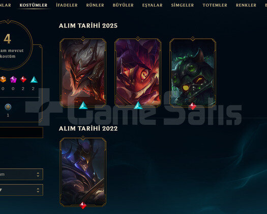 TR Unranked | 4 Kostüm - 38 Hero | LoL