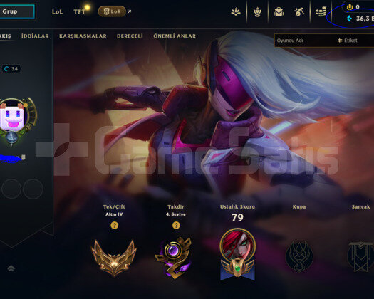 EUW PLATİN 2 MMR HANDMADE 36K M.Ö G4 ACC!! +38LP