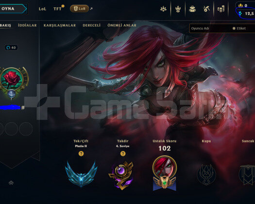 EUW Z2 MMR KATA SIRALAMA HANDMADE P2 ACC +30LP