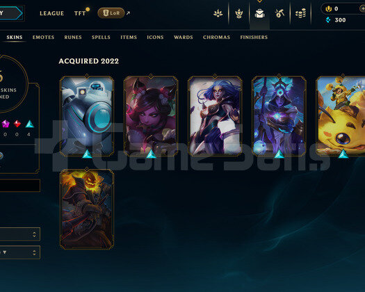 EUW Unranked | 6 Kostüm - 43 Hero | LoL Hesap