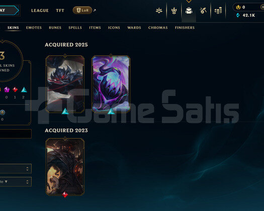 EUW Unranked | 3 Kostüm - 42K Mö | LoL Hesap