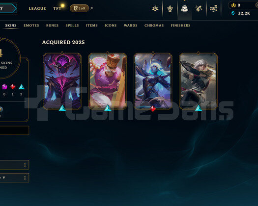 EUW Unranked | 4 Kostüm - 32K Mö | LoL Hesap