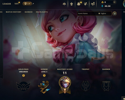EUW Unranked | 3 Kostüm - 40K Mö | LoL Hesap
