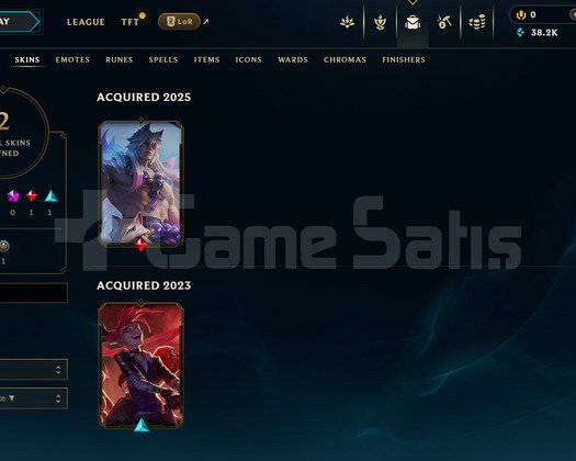 EUW Unranked | 2 Kostüm - 37K Mö | LoL Hesap