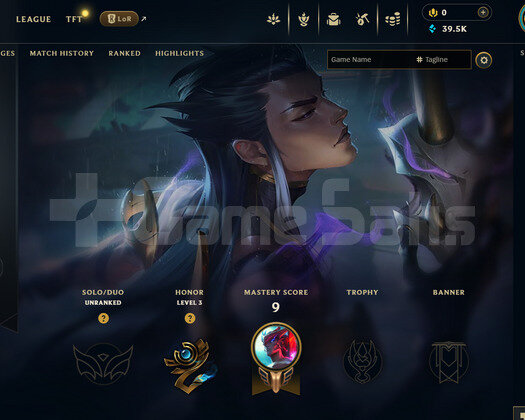 EUW Unranked | 1 Kostüm - 39K Mö | LoL Hesap