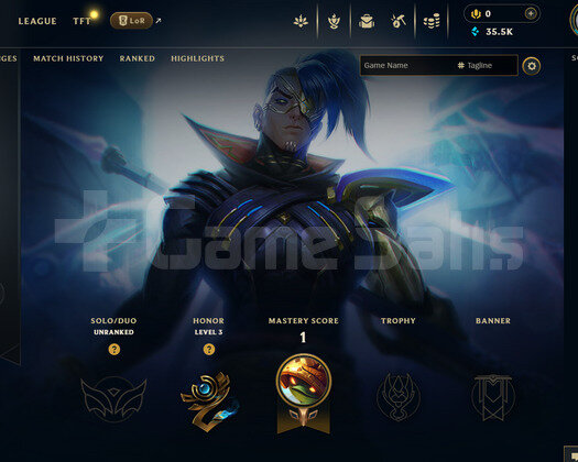 EUW Unranked | 3 Kostüm - 35K Mö | LoL Hesap