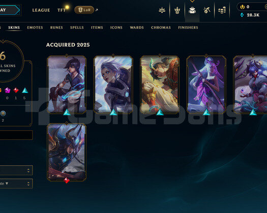 EUW Unranked | 6 Kostüm - 28K Mö | LoL Hesap