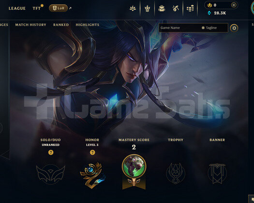 EUW Unranked | 6 Kostüm - 28K Mö | LoL Hesap