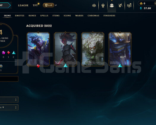 EUW Unranked | 4 Kostüm - 28K Mö | LoL Hesap