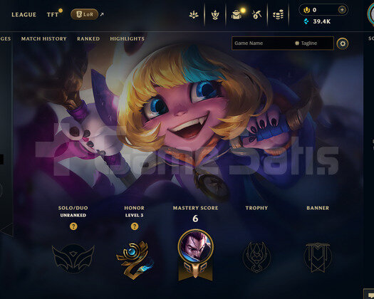 EUW Unranked | 3 Kostüm - 39K Mö | LoL Hesap
