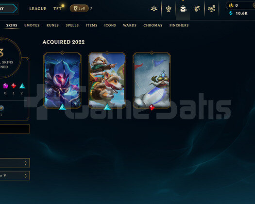 TR Unranked | 3 Kostüm - 10K Mö | LoL Hesap
