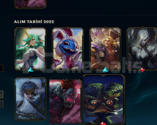 TR UNRANKED SUP ADC MAİN 8SKIN 47HERO MAİL DEĞİŞEN