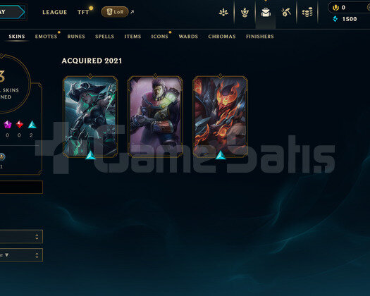 EUW Unranked | 3 Kostüm - 45 Hero | LoL Hesap