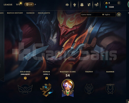 EUW Unranked | 3 Kostüm - 45 Hero | LoL Hesap