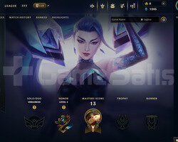 EUW Unranked | 14 Kostüm - 43 Hero | LoL Hesap