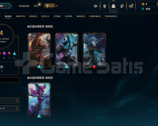EUW Unranked | 4 Kostüm - 43 Hero | LoL Hesap